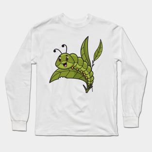 Caterpillar Hand Drawn Long Sleeve T-Shirt